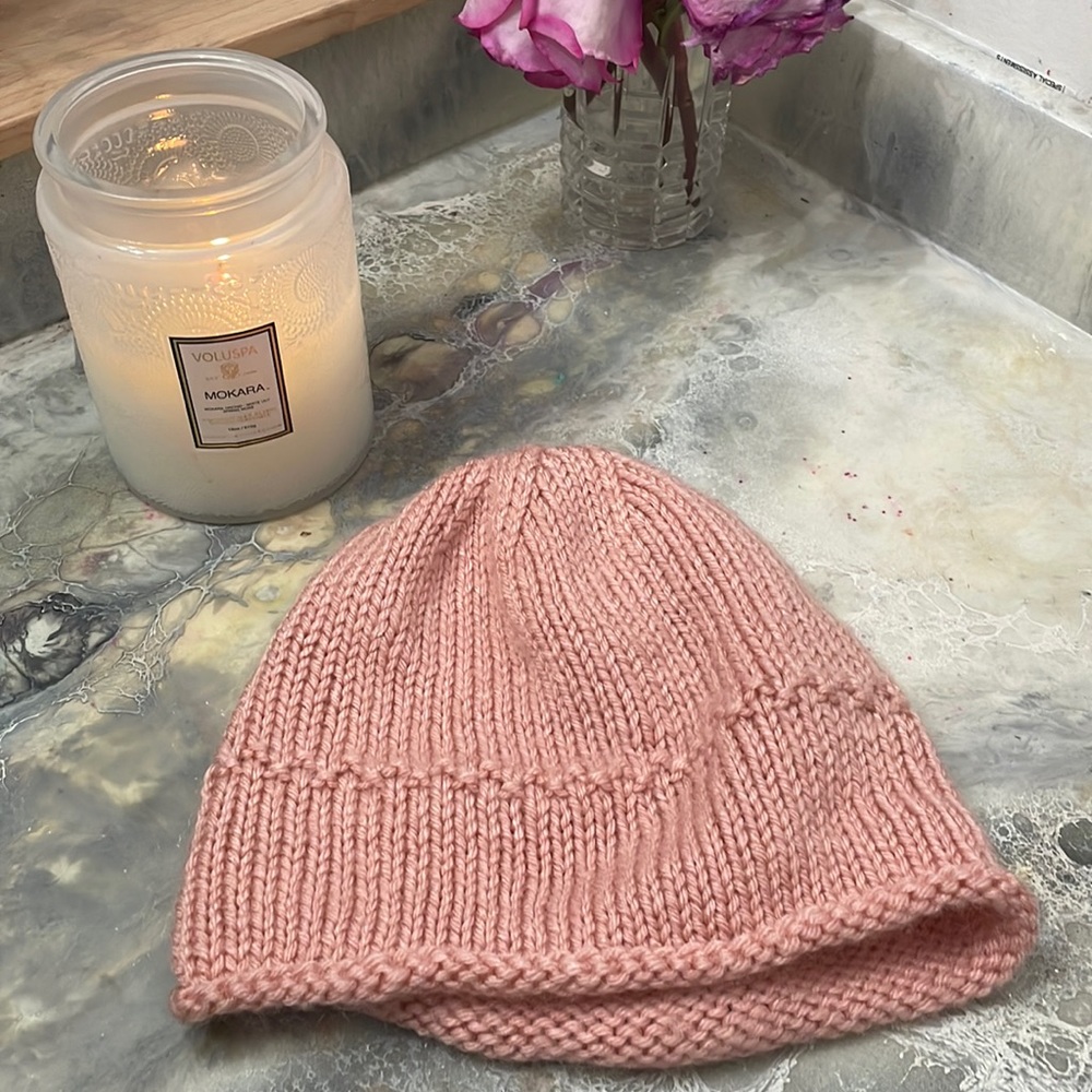 Pink winter hat